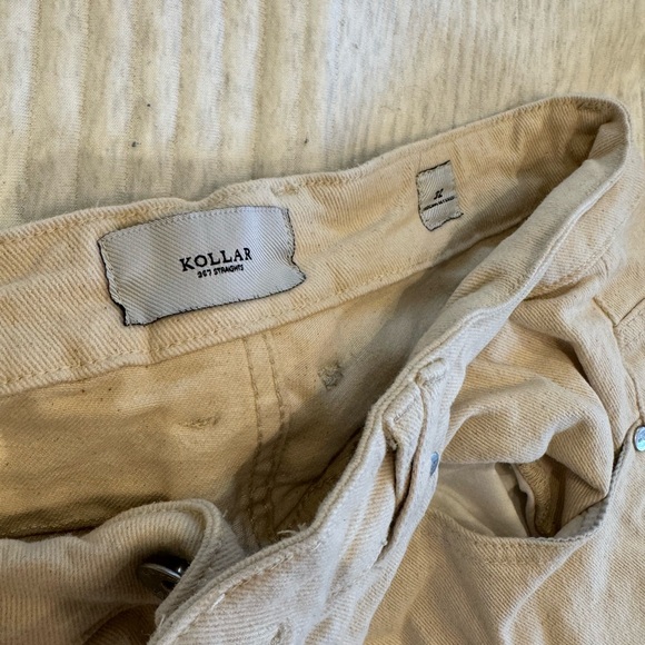 Kollar pants work wear cream and white mix. Stretchy fit comfortable. Work twice - Picture 2 of 3